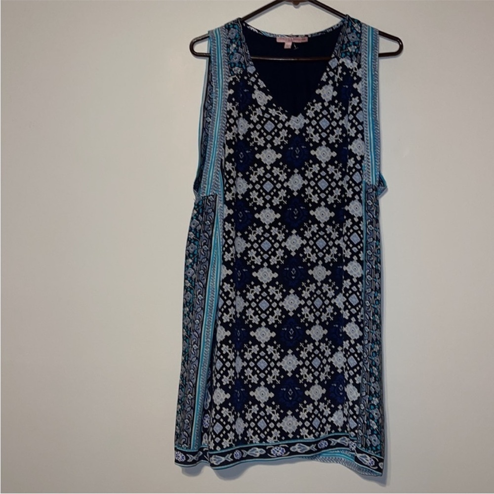 Calypso St Barth Geometric Floral Sleeveless silk Dress xs